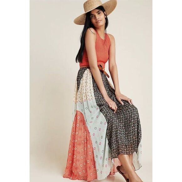 Anthropologie VERB Margot Pleated Maxi Skirt - Picture 2 of 10